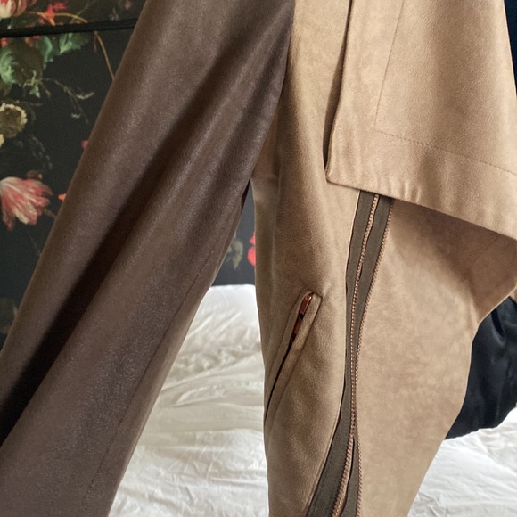 Lightweight faux suede moto jacket - Picture 4 of 4